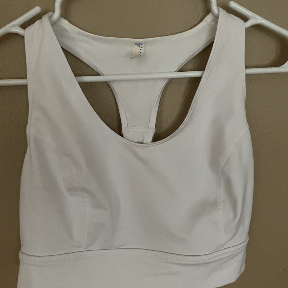 Free people movement white bra in Medium